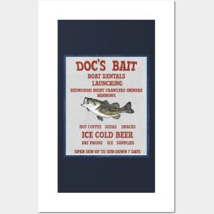 Rustic Vintage Bait Shop Store Sign Posters and Art